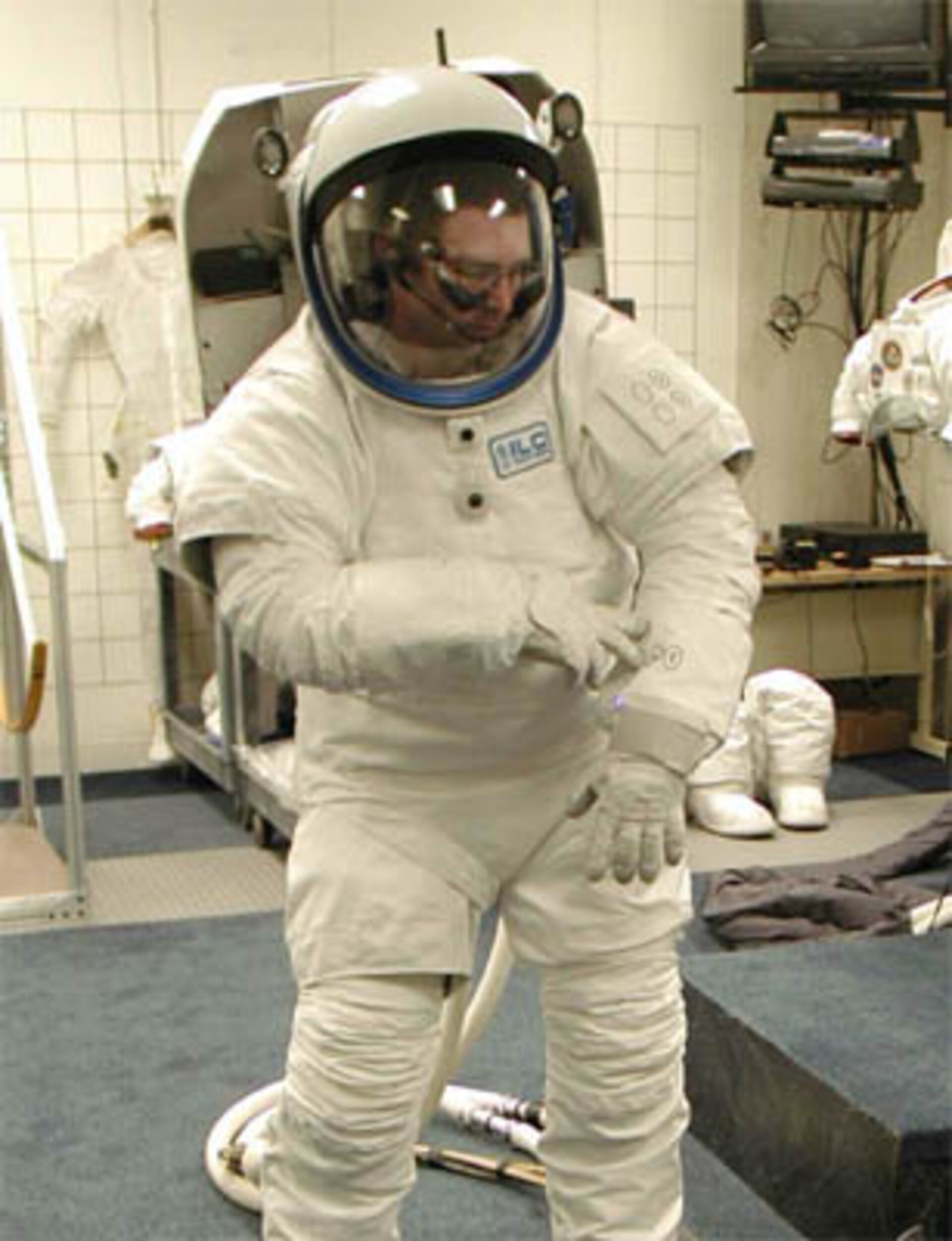 Astronaut suit with QTC switches