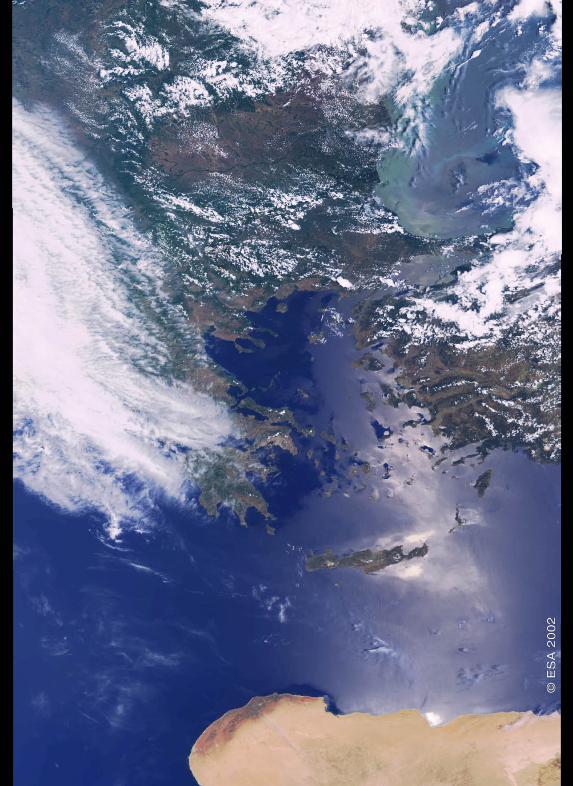 East Mediterranean Sea - MERIS - 6 June 2002
