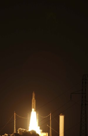 Liftoff of Ariane 5 Flight 155