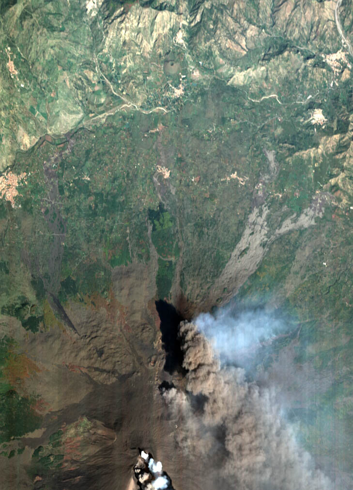 Nog een Proba-opname van de Etna op 30 oktober