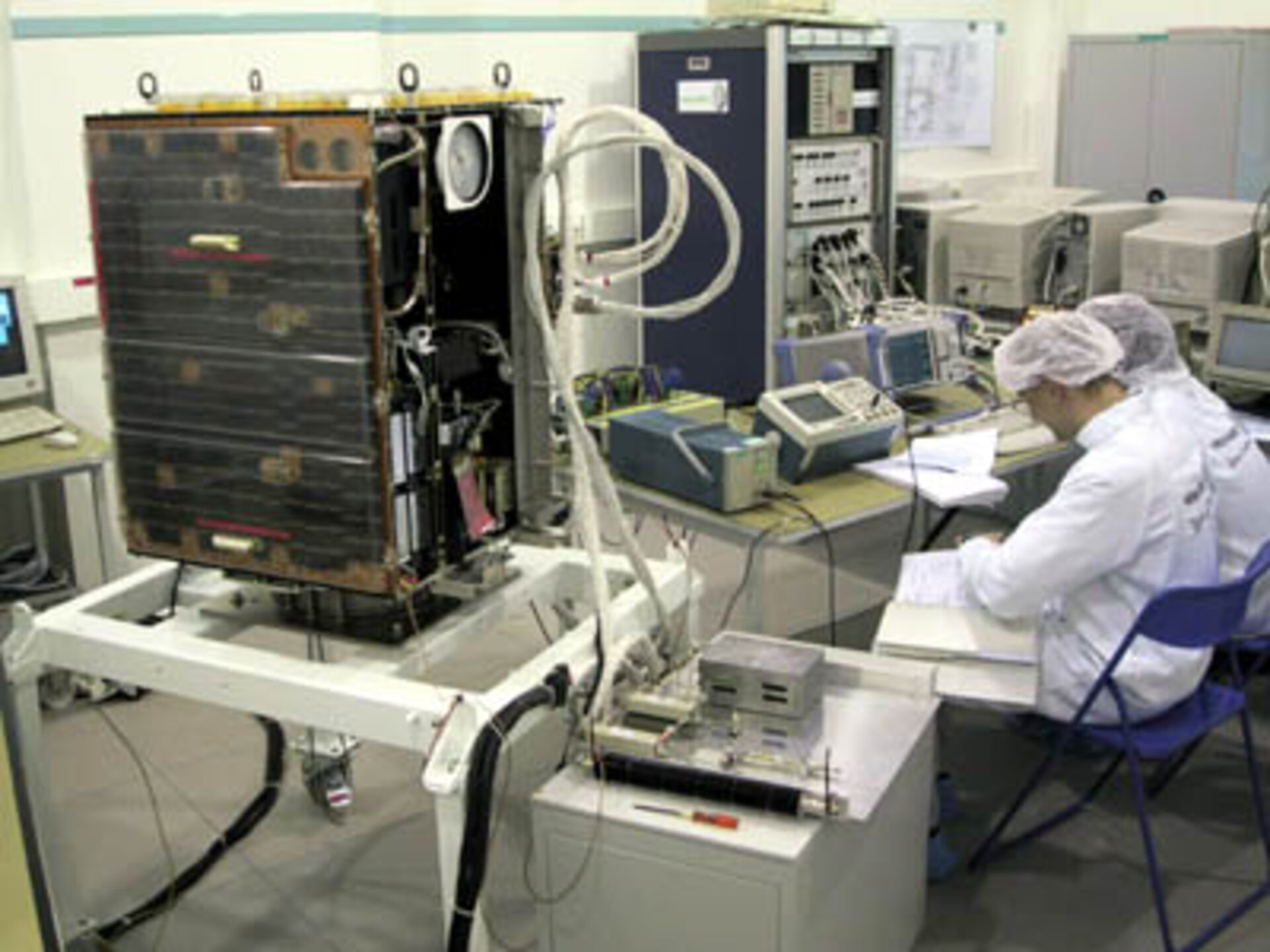 Proba spacecraft testing at Verhaert
