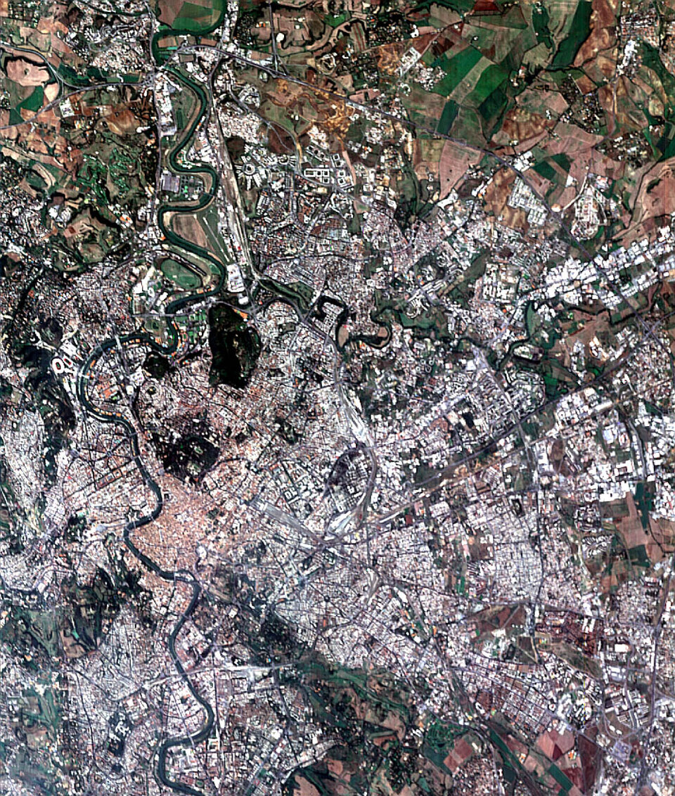 CHRIS-beeld van Rome, genomen in juli 2002