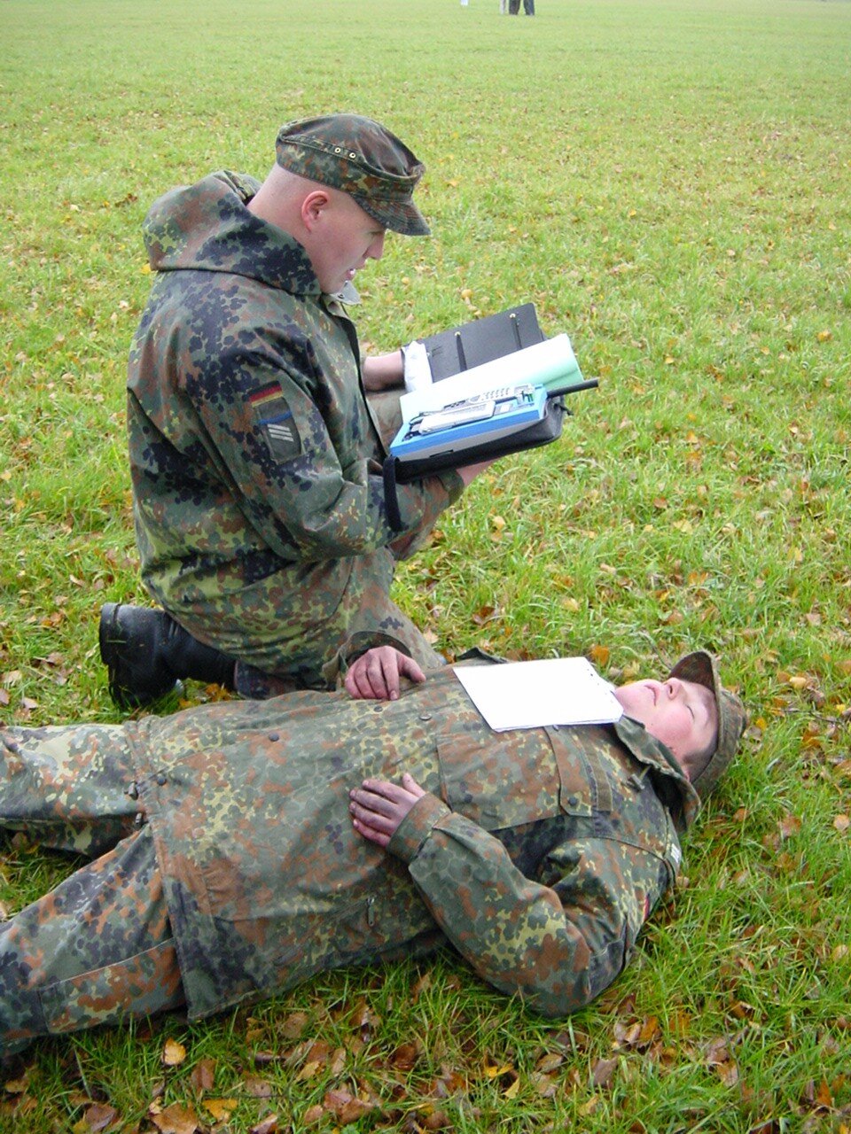 A 'casualty' being located