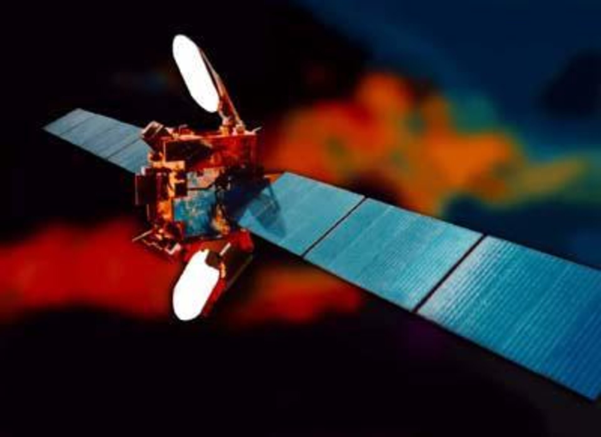 Eutelsat-Satellit - künstlerische Darstellung