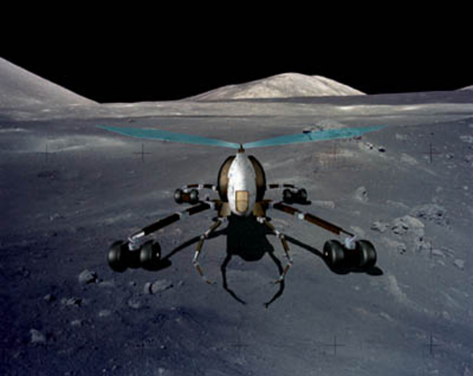 Mobile lunar habitat servicing the lunar radio telescope