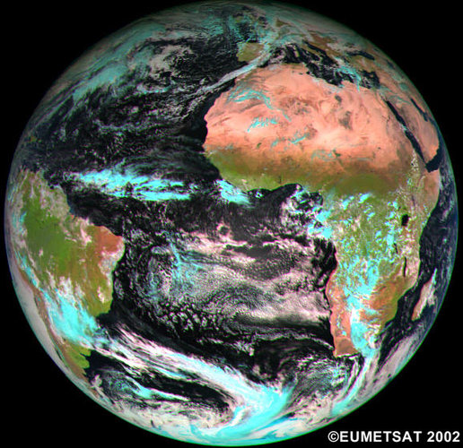 MSG-1 first image - 28 November 2002