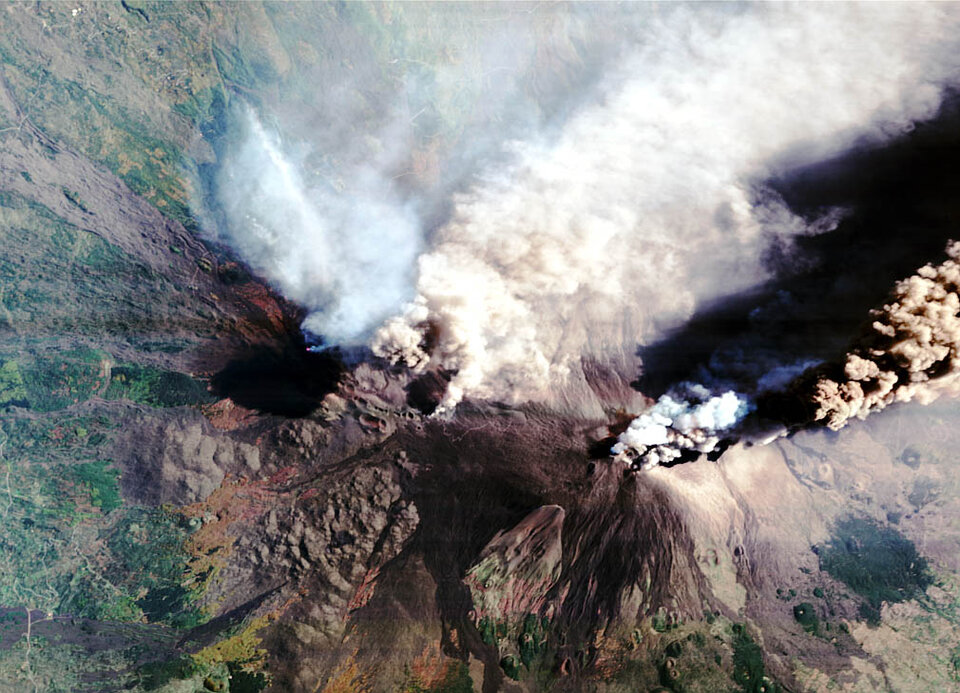 The Etna crater, Italy - CHRIS image