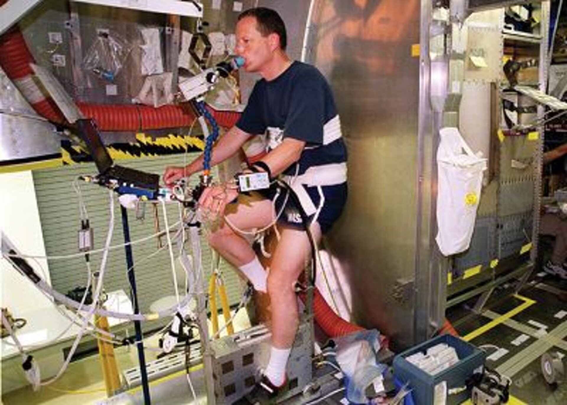 ESA's ARMS equipment in the Spacehab training module