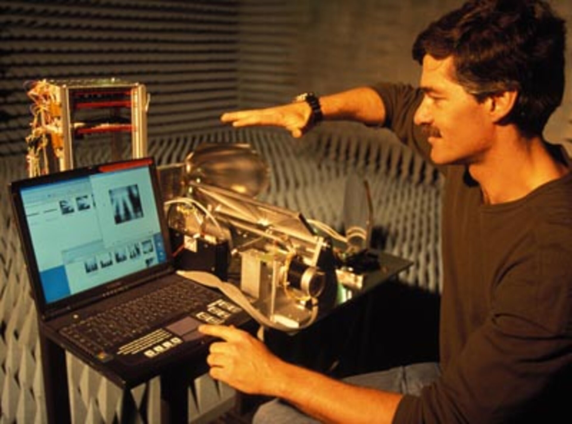 StarTiger terahertz imager during testing at ESTEC, The Netherlands