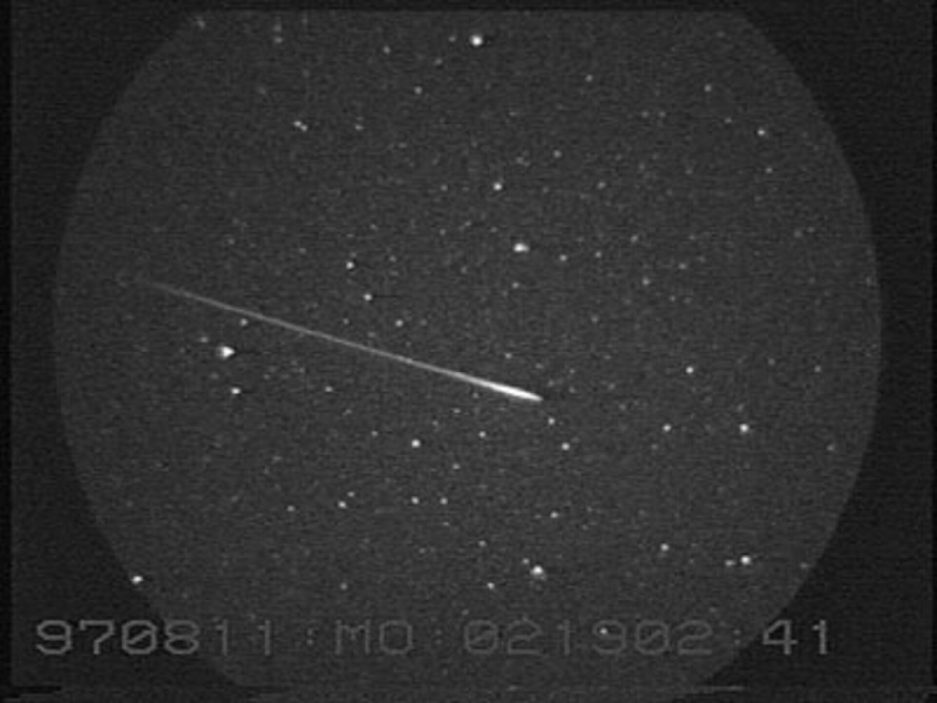 Perseid meteor in 1997