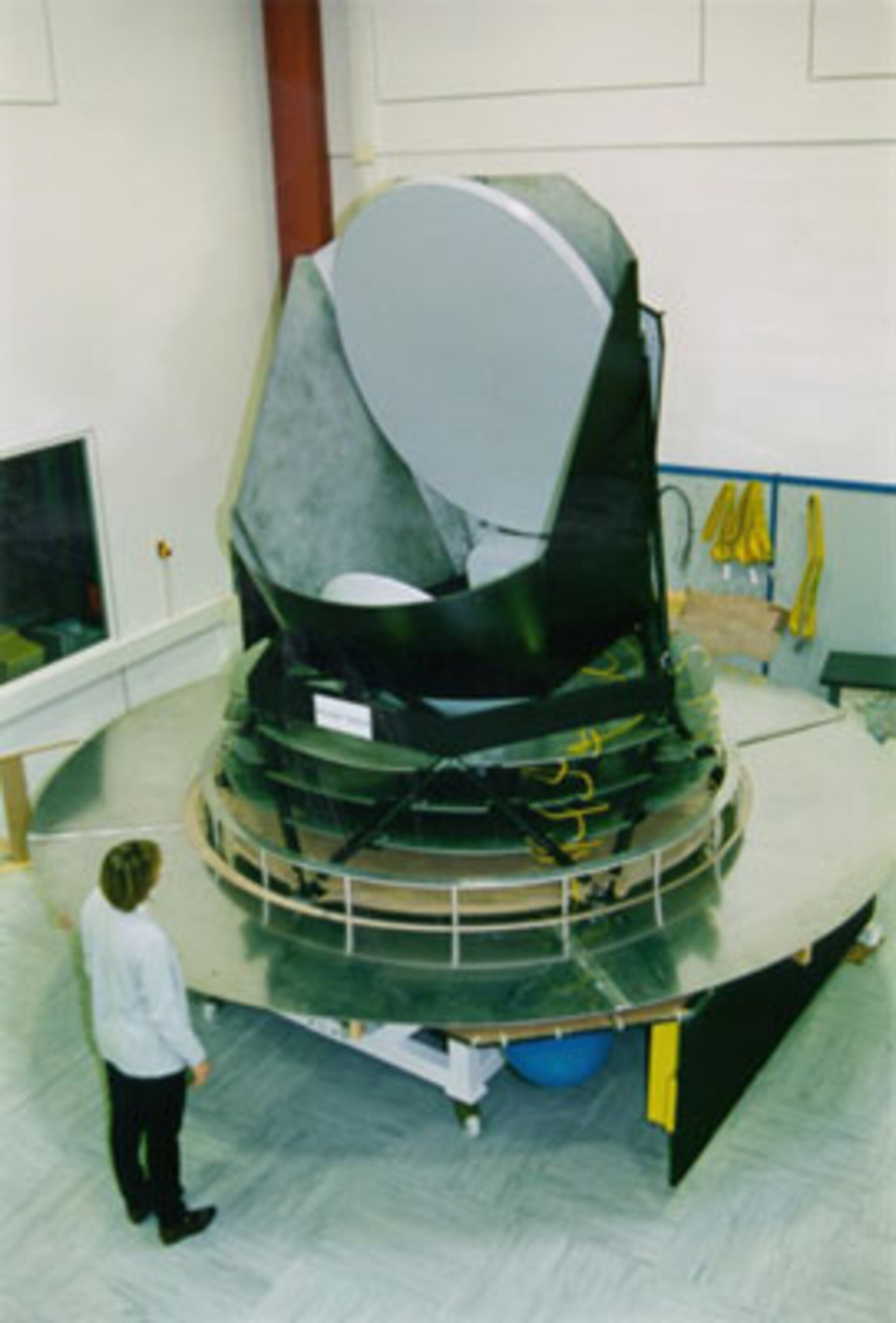 Planck's mirror, shields, service module, and solar array