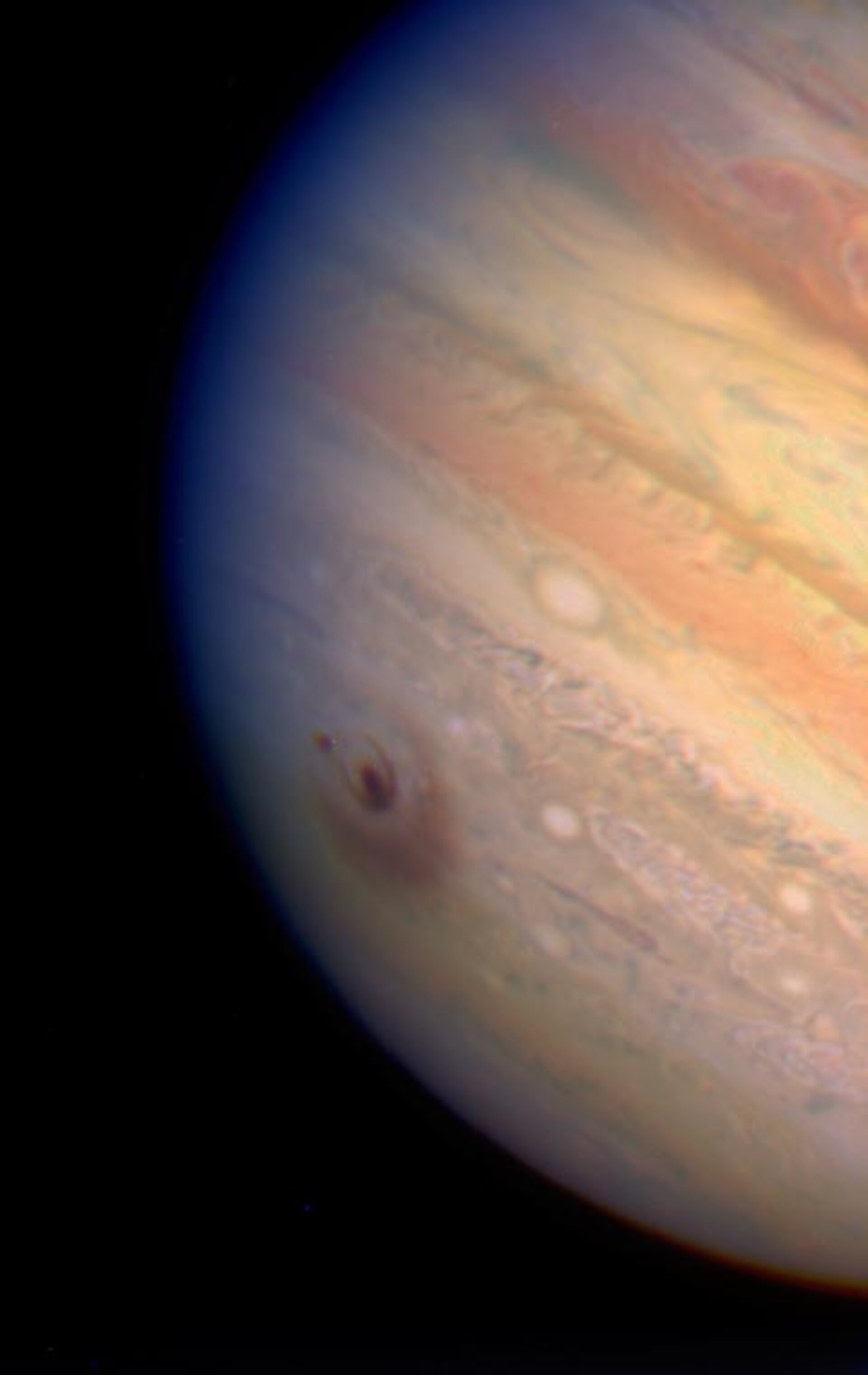 Jupiter after being hit by Comet Shoemaker-Levy