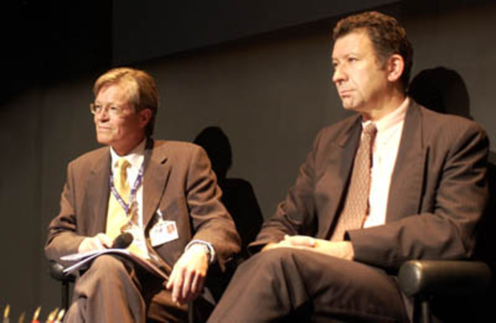Geir Hovmork, IPC Chairman, and Luc Tytgat, EC