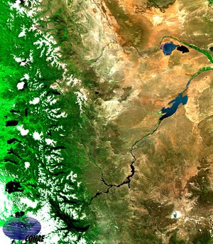 A SAC-C image of Patagonia