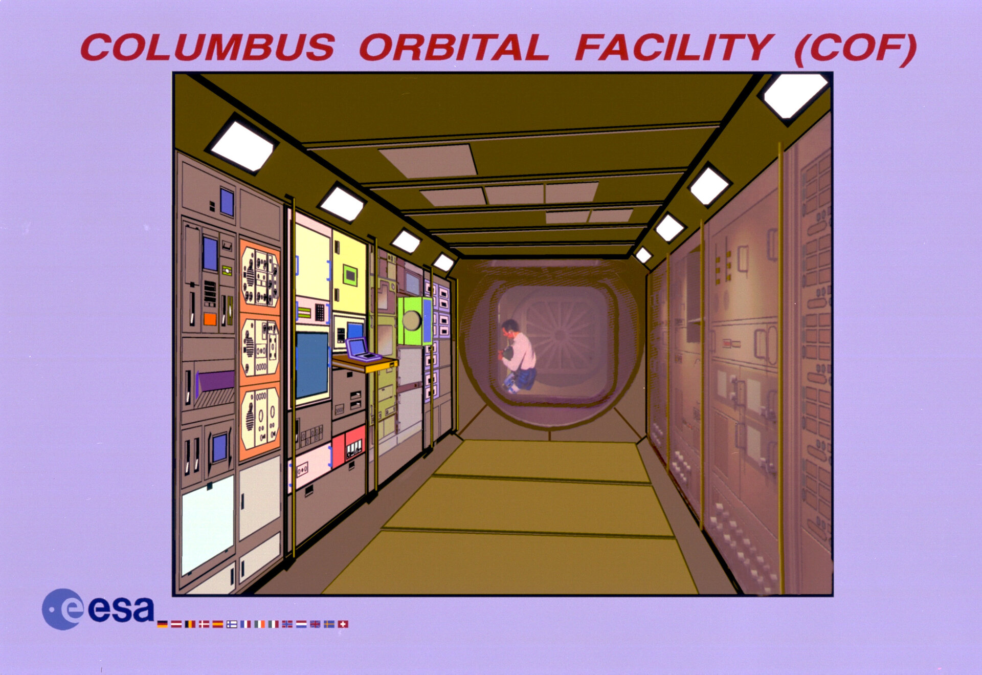 Artist's impression interior Columbus laboratory
