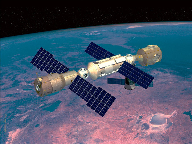 Artist's impression of ISS as of July 2000