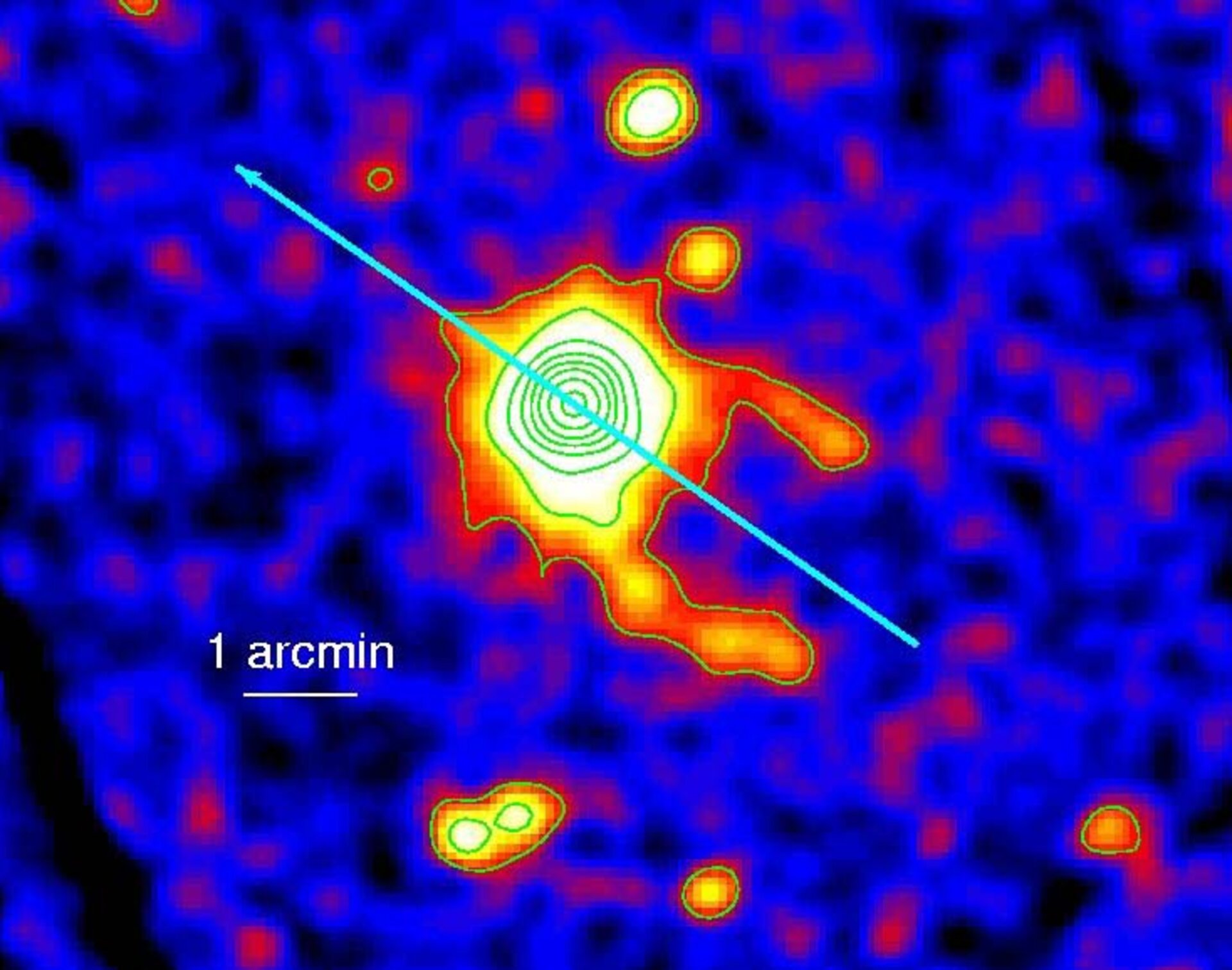 XMM-Newton image of Geminga showing the discovery of the twin tails