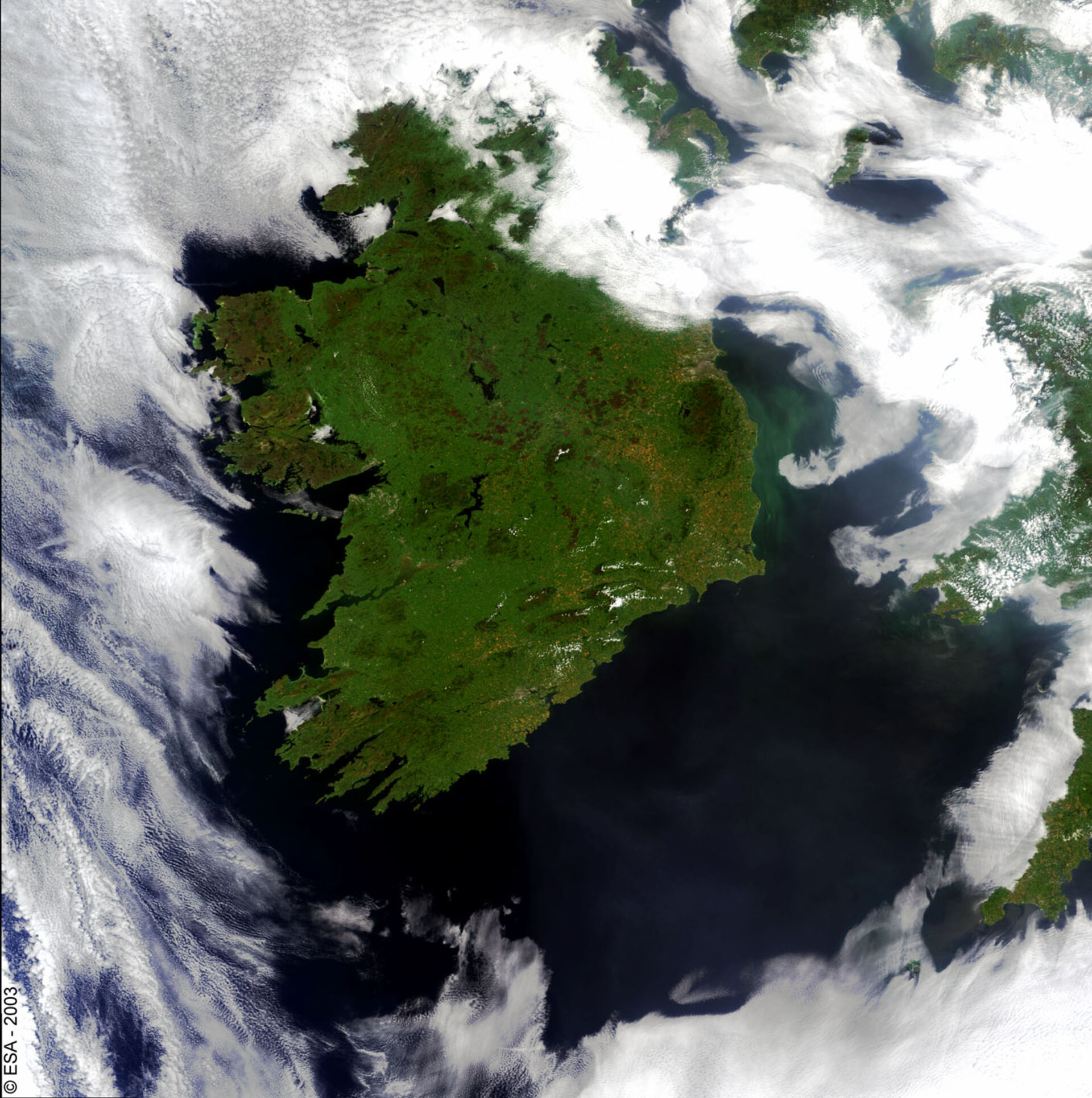 Ireland - MERIS, 7 August 2003