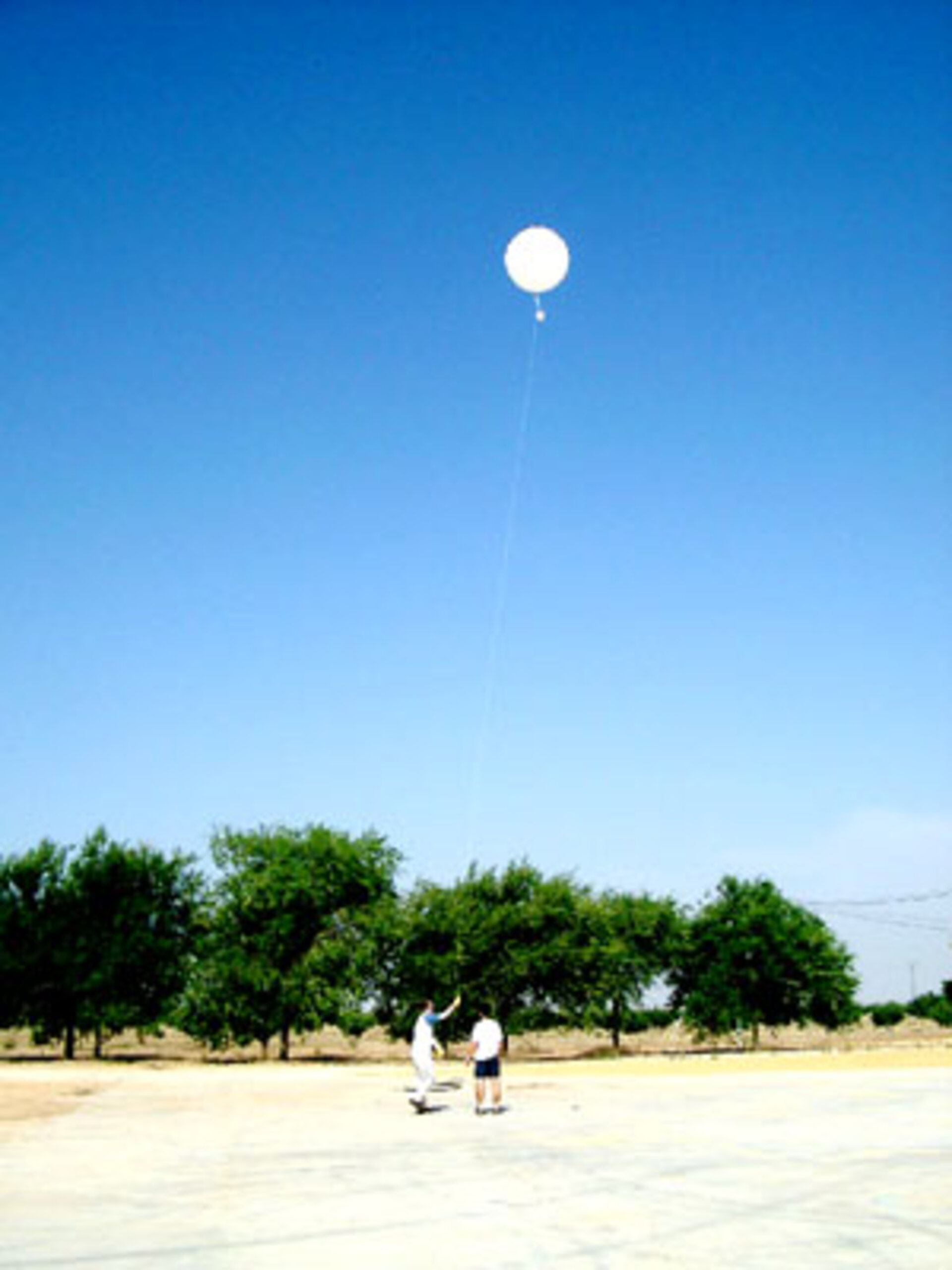 Launching an atmospheric radiosonde