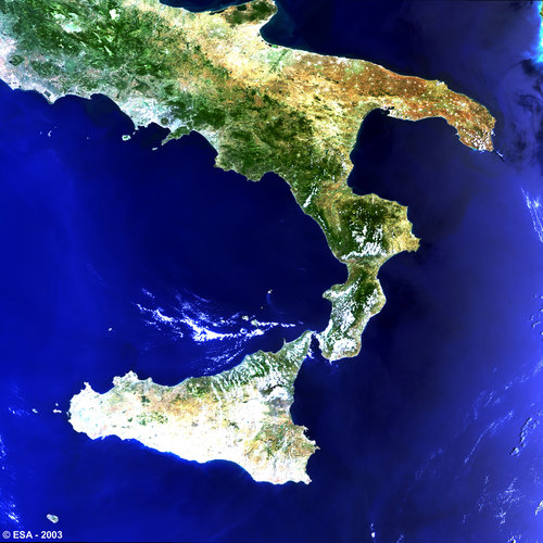 Southern Italy -  MERIS, 21 June 2003