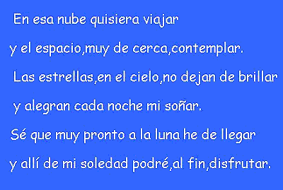 Historia de una niña que quiere ser astronauta...