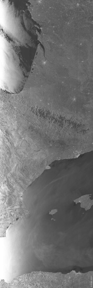 Spanish and French coasts - ASAR, 16 April 2003