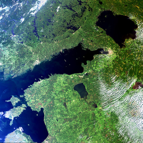 Gulf of Finland - MERIS, 13 July 2003