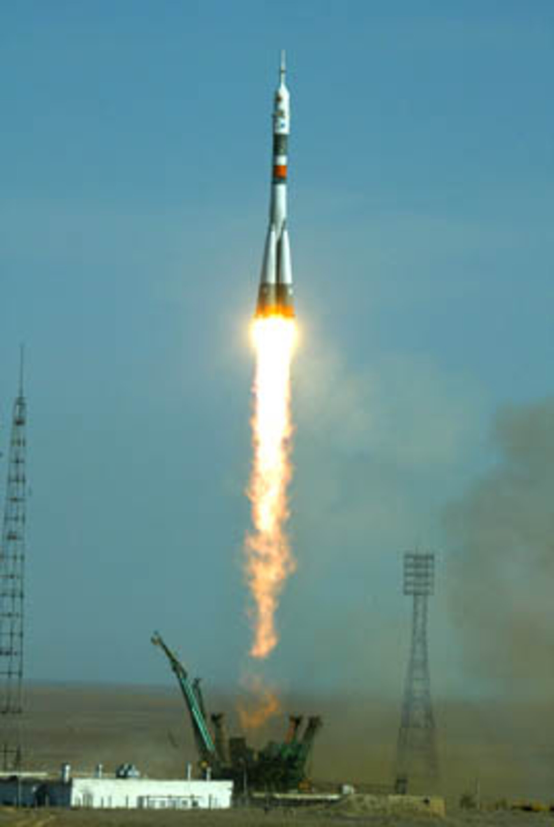 Launch of the Cervantes Mission at 07:38 CEST from Baikonur Cosmodrome, Kazahkstan