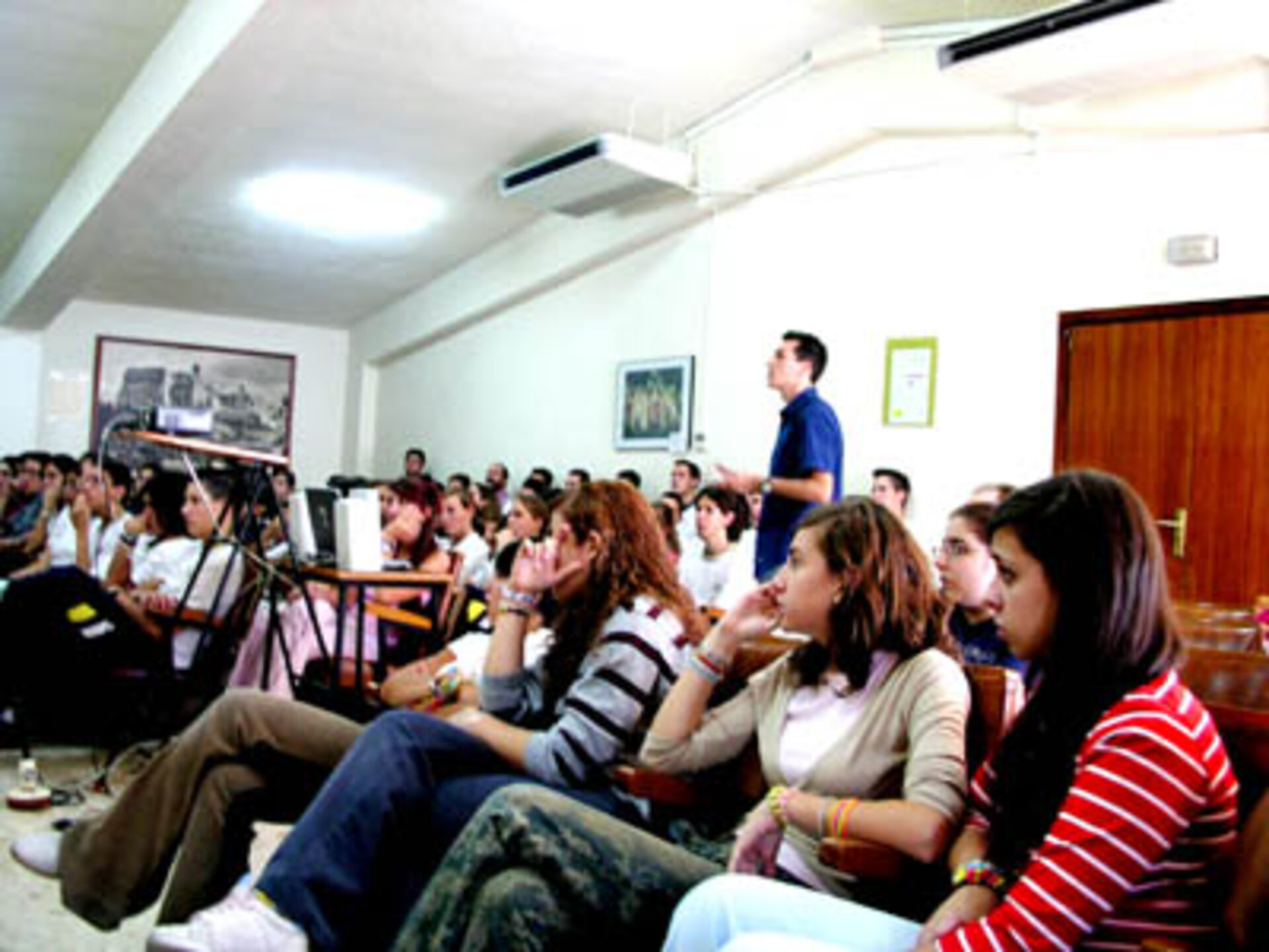 Montpellier High School students during the conference