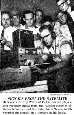 Radio amateur Roy Welch ving de eerste signalen van de spoetnik op
