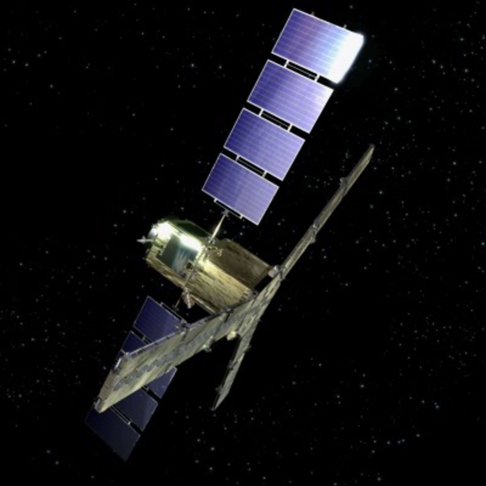 ESA - SMOS showing antenna arms and central hub that house the 69 LICEF ...