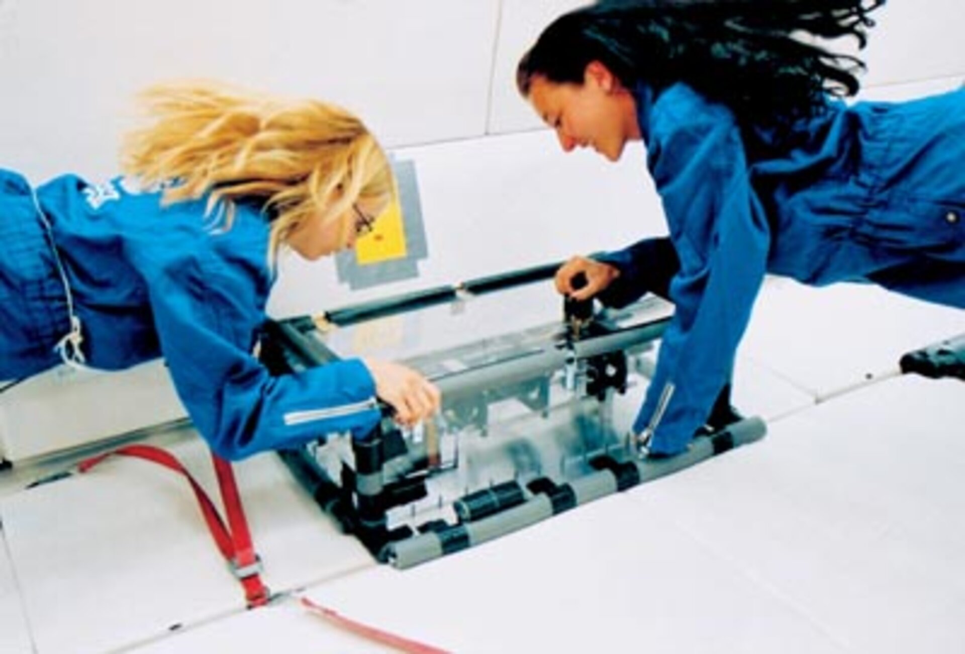 Students working in Zero-G