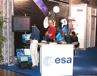The ESA Telecom stand at SAT Expo