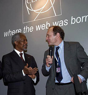 Kofin Anan and Tim Berners-Lee