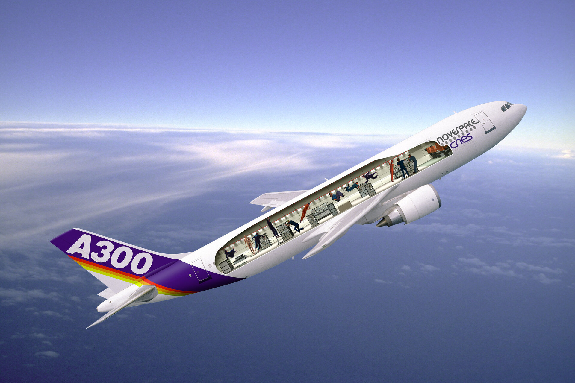 The speciallly strengthened 'Zero-G' Airbus A300