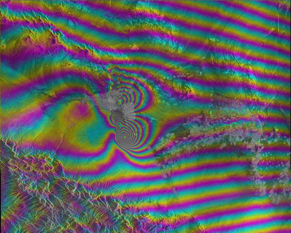 Bam interferogram with 0.6 m baseline