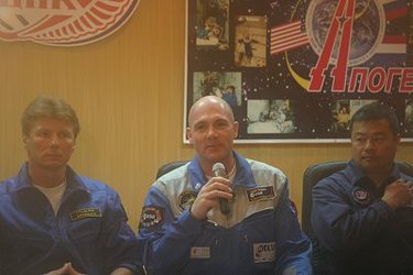 André Kuipers during the pre-launch press conference