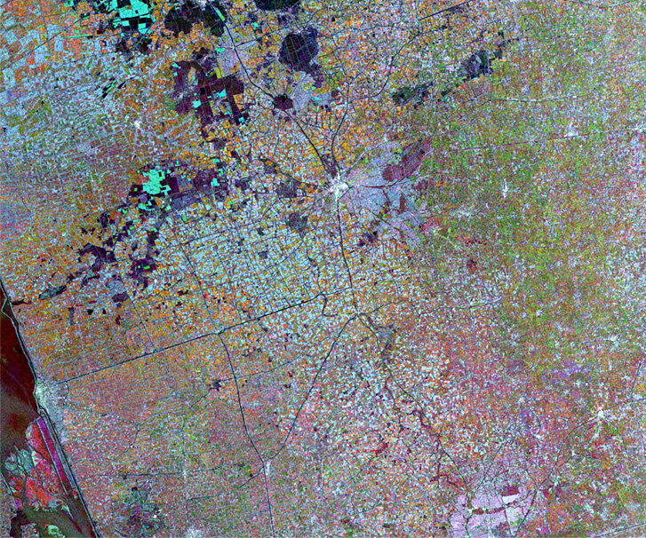 ERS SAR multi-temporal image of Jiangsu Province