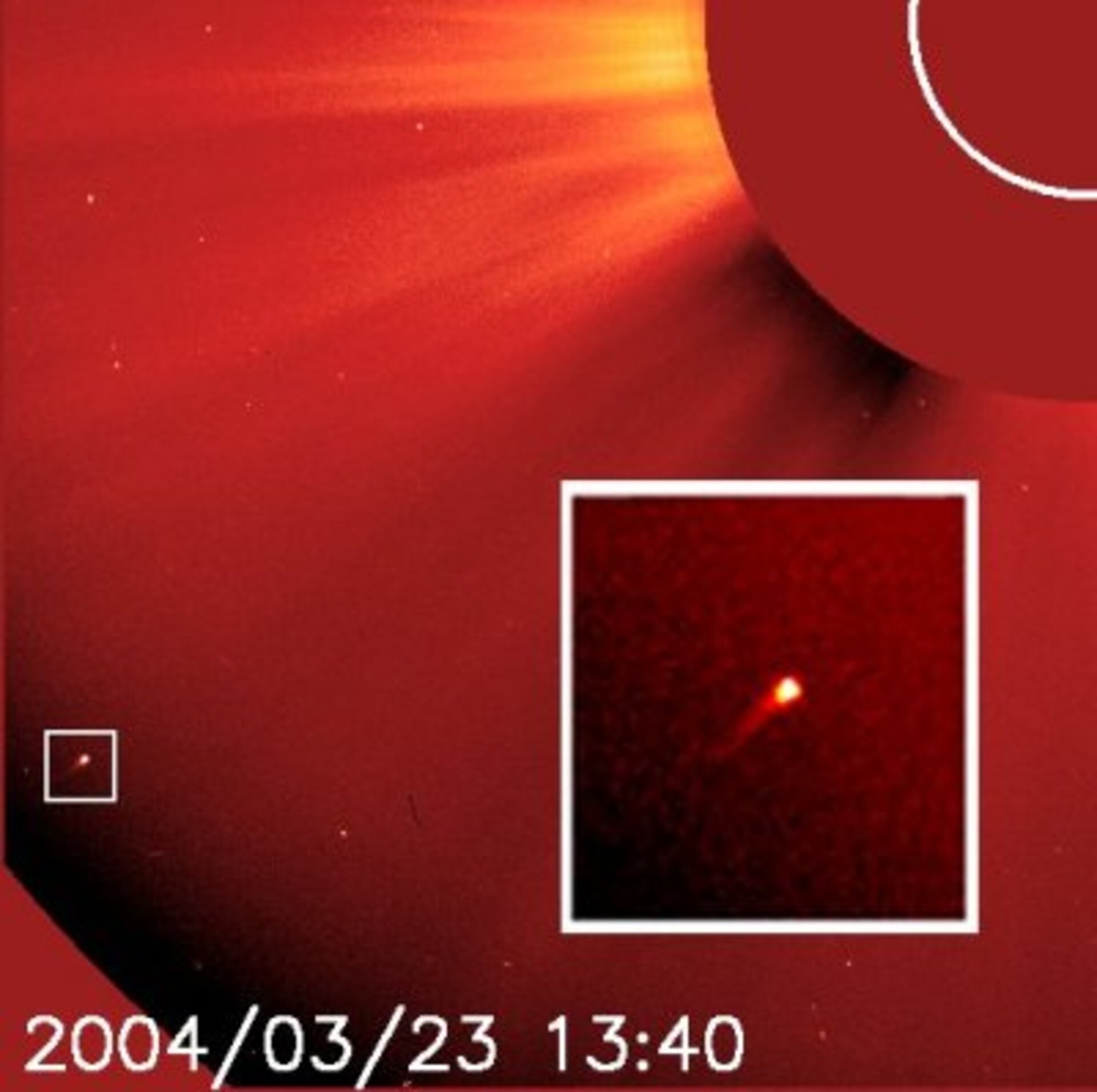 SOHO comet 750 seen by LASCO C2