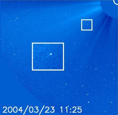 SOHO Komet 750 aus der Sicht von LASCO C3