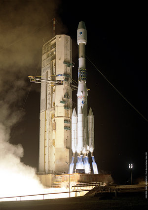 View of the last  Ariane-4 launch