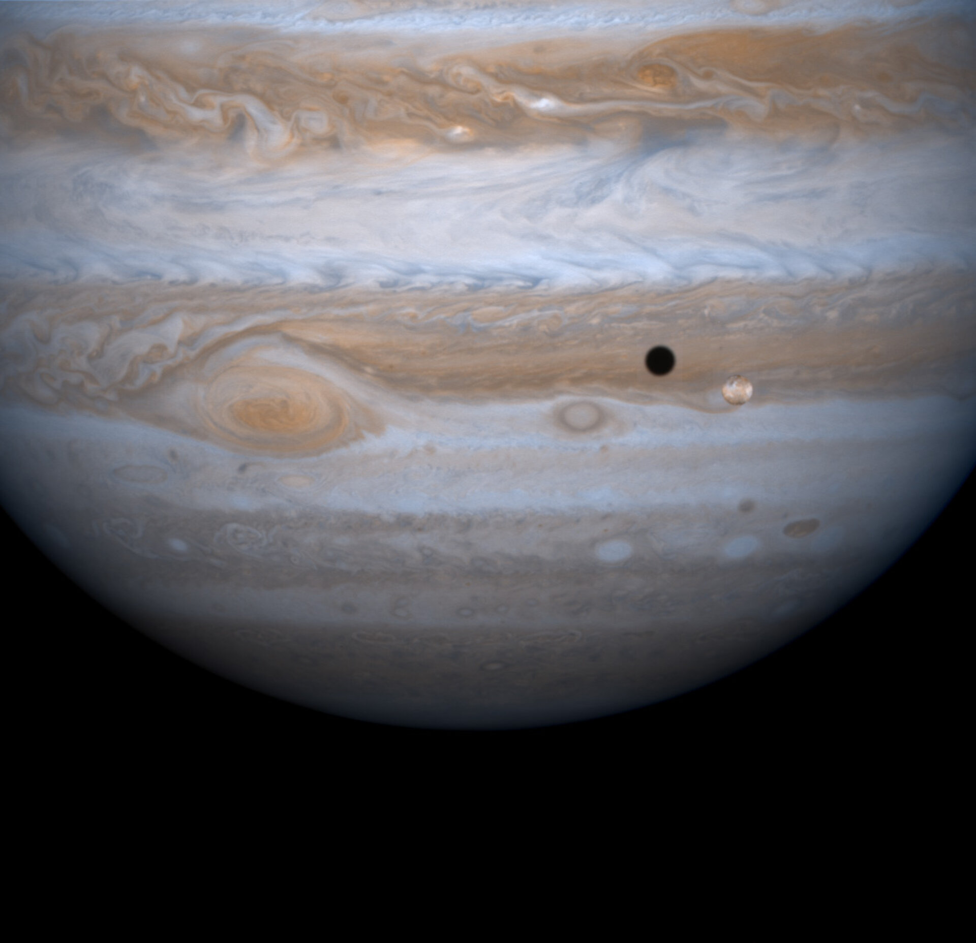 Io transits Jupiter