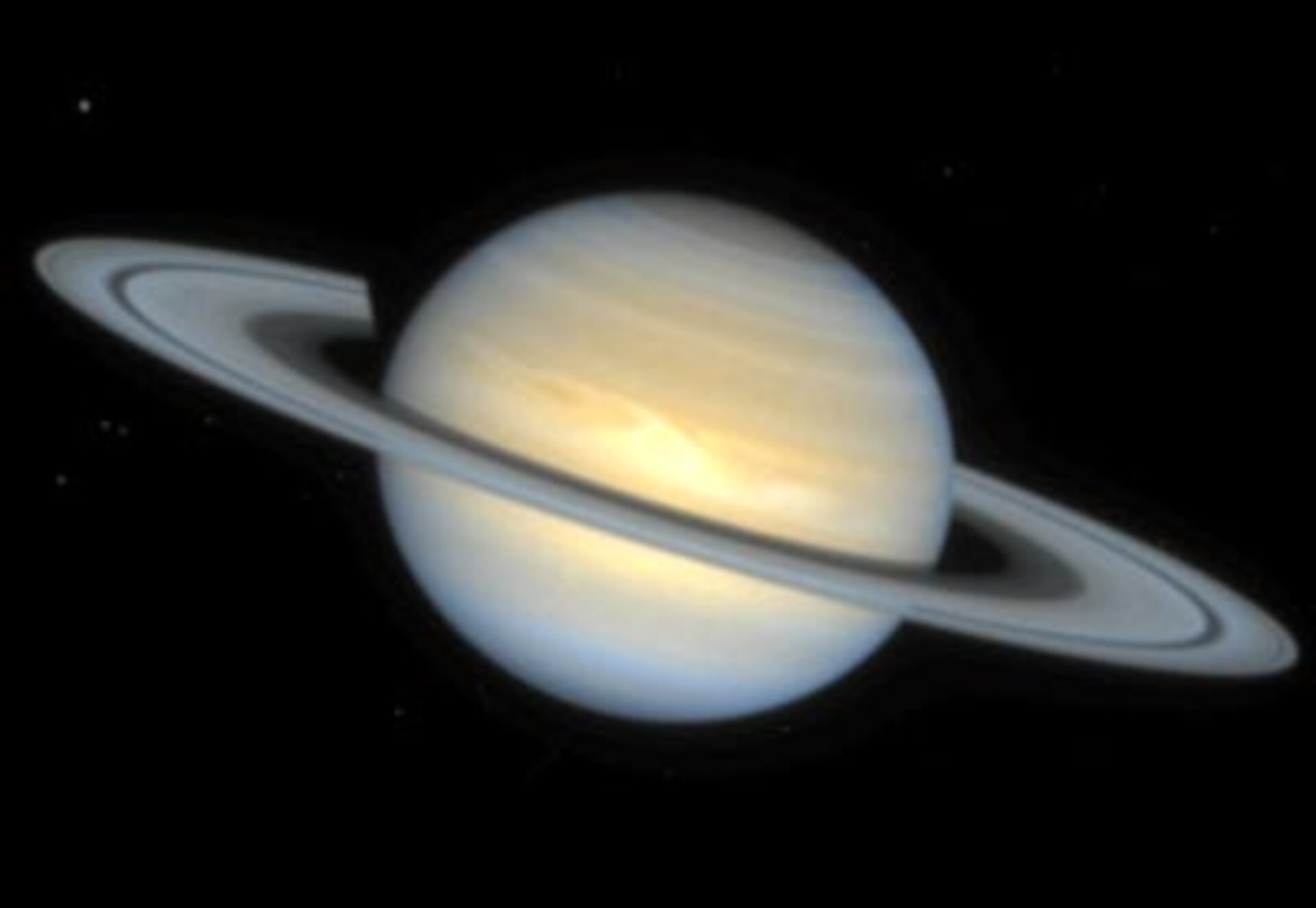 NASA Hubble Space Telescope image of the ringed planet Saturn