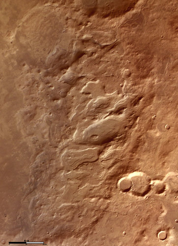 Colour image of Hellas basin rim