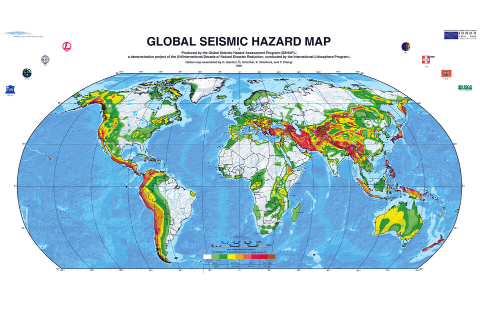 Seismic hazard map