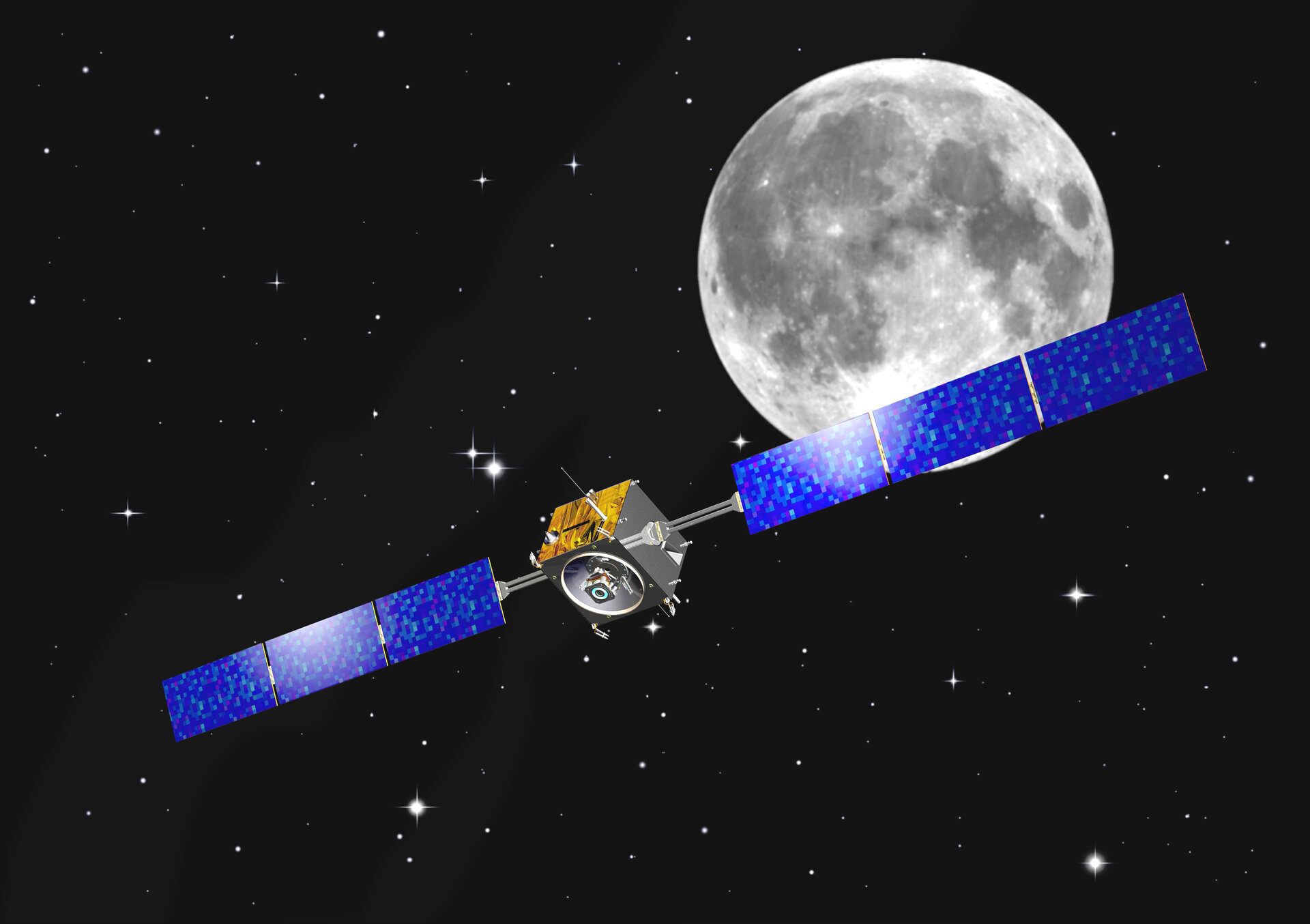 Artist's impression of the SMART-1 mission