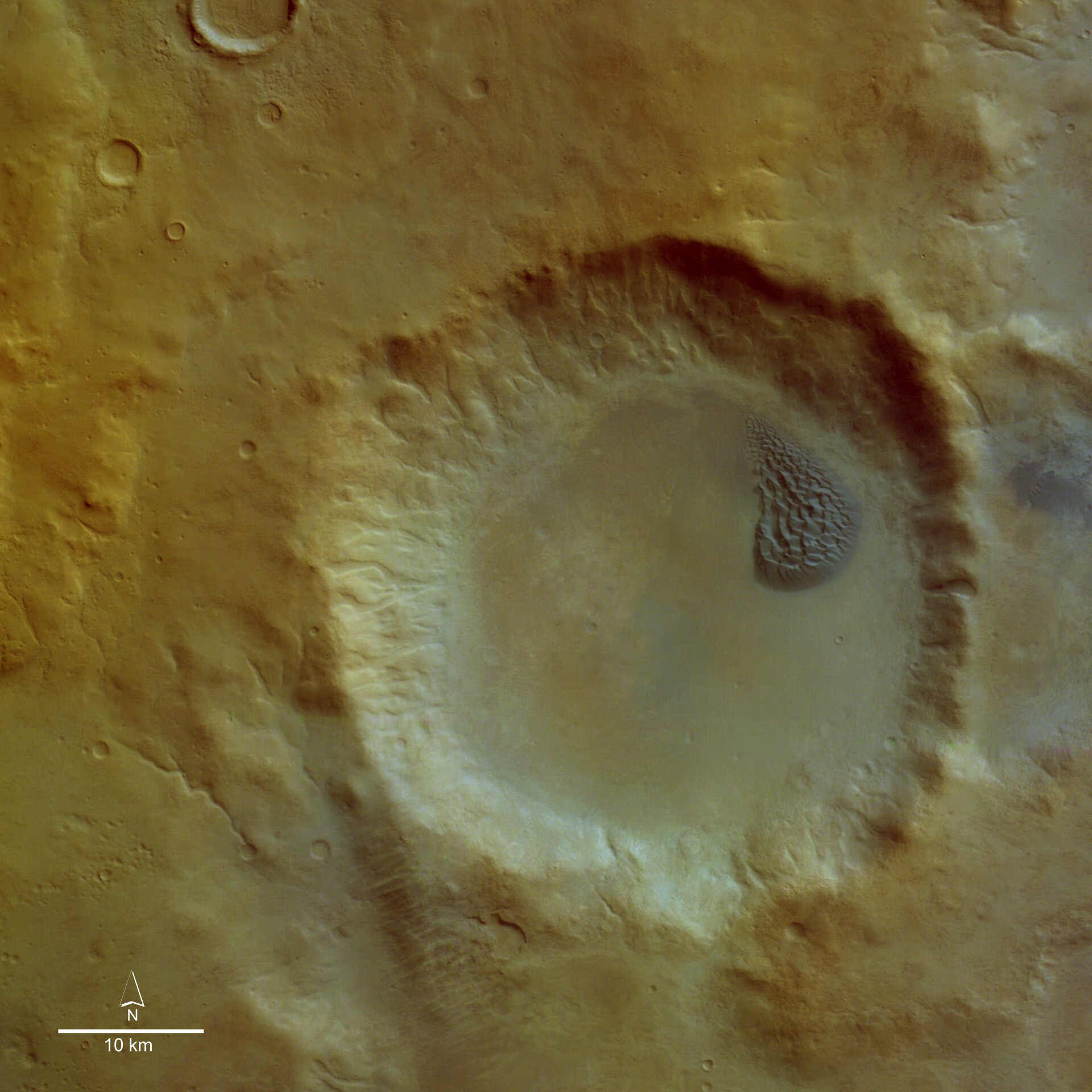 Crater dunes