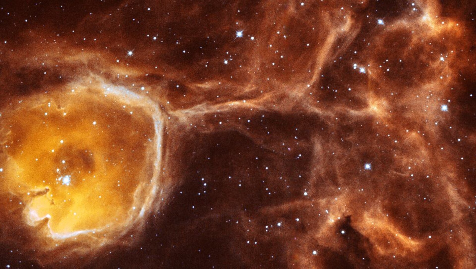 Hubble peers inside a celestial geode