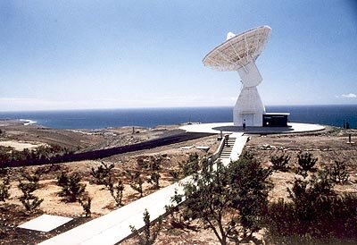 Maspalomas - one of two ground stations used in the test