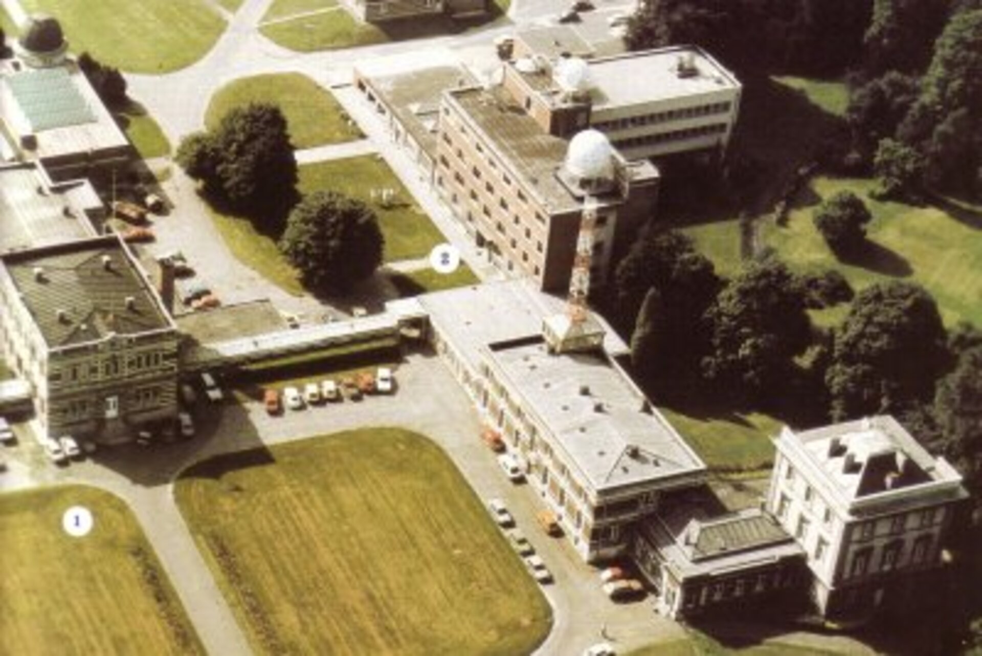 Vue aérienne de l'Observatoire Royal de Belgique